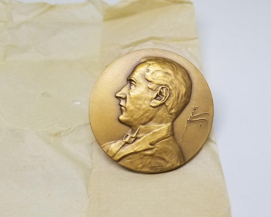 OSMANLICA GAZİ MUSTAFA KEMAL İMZALI BÜYÜK BOY ATATÜRK MADALYON