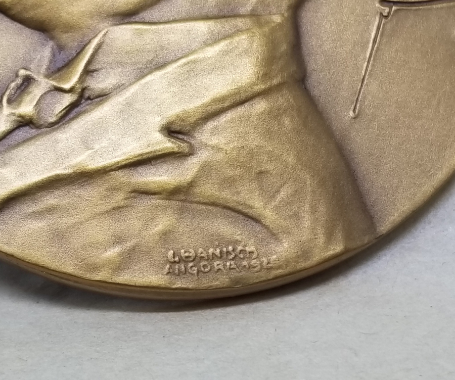 OSMANLICA GAZİ MUSTAFA KEMAL İMZALI BÜYÜK BOY ATATÜRK MADALYON