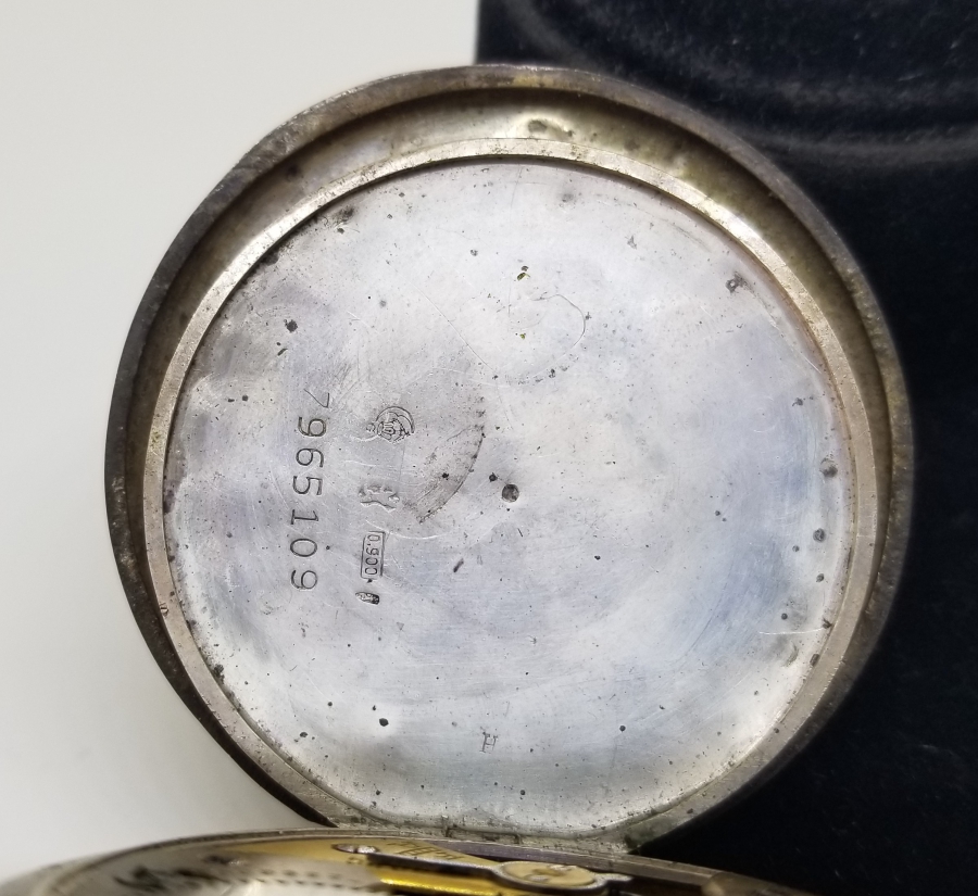 KABARTMA İŞÇİLİKLİ ANTİKA GÜMÜŞ OMEGA CEP SAATİ