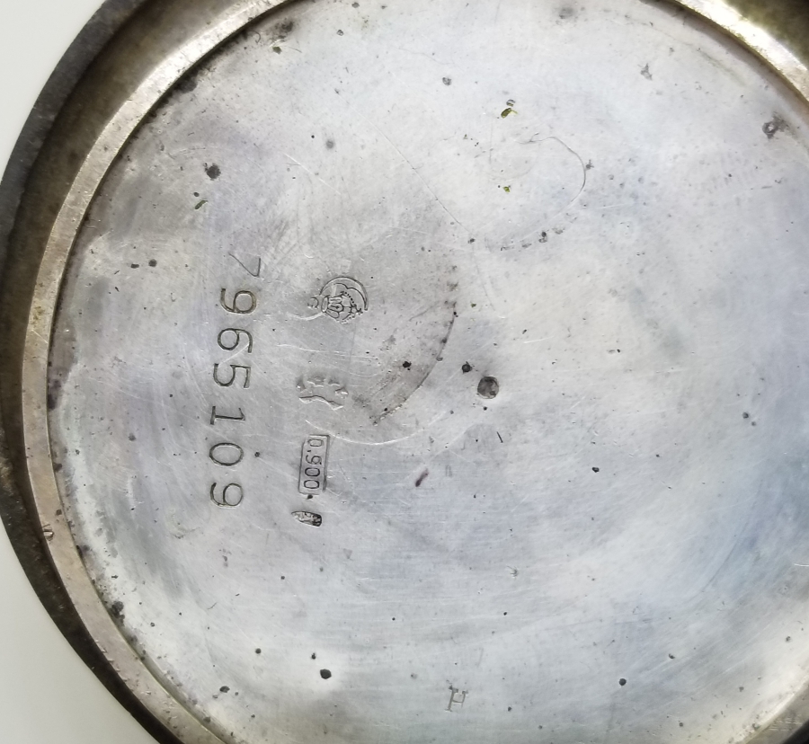 KABARTMA İŞÇİLİKLİ ANTİKA GÜMÜŞ OMEGA CEP SAATİ