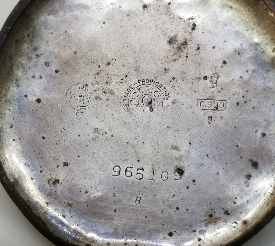 KABARTMA İŞÇİLİKLİ ANTİKA GÜMÜŞ OMEGA CEP SAATİ