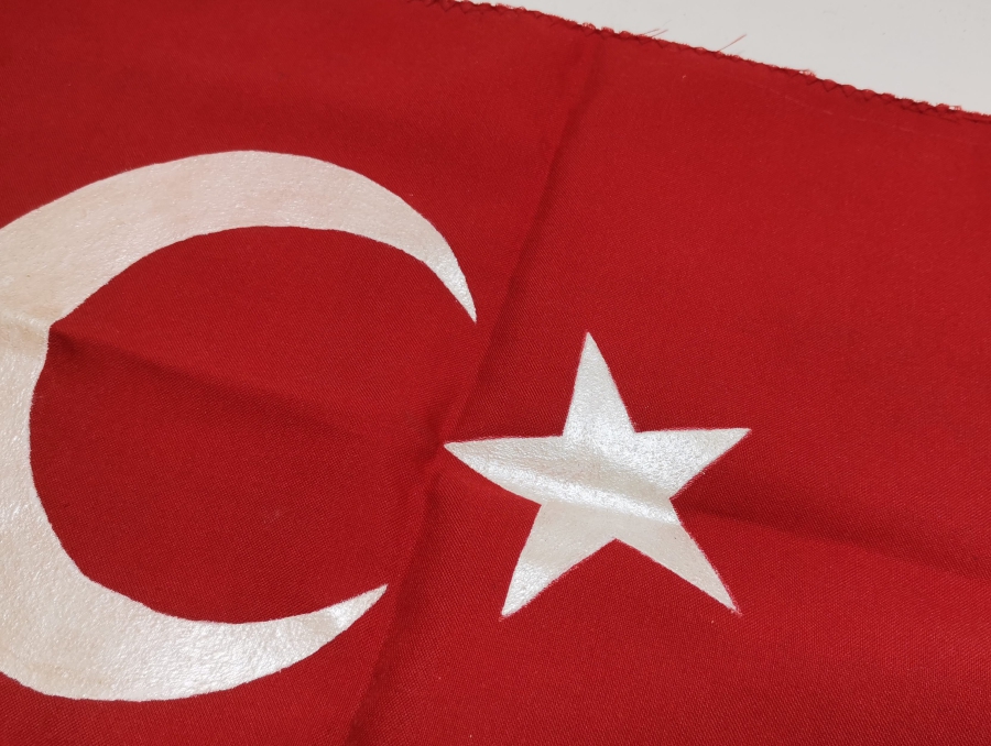 EL  BOYAMA ANTİKA BAYRAK