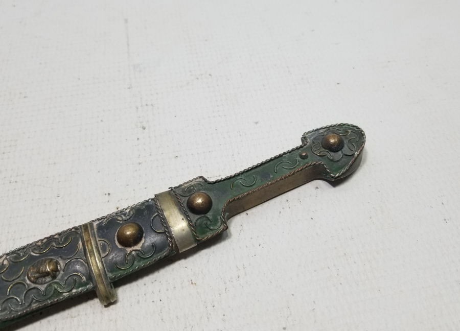 ORİJİNAL KININDA ANTİKA ÇERKES KAMASI