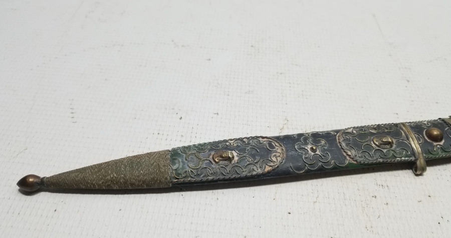 ORİJİNAL KININDA ANTİKA ÇERKES KAMASI