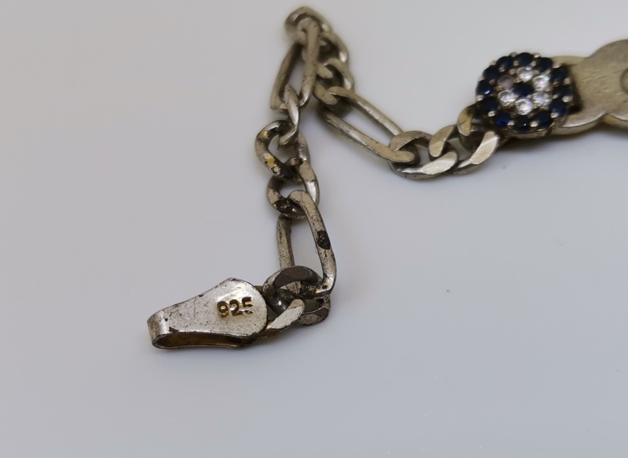 ÜZERİ İSİM YAZILI GÜMÜŞ BİLEKLİK