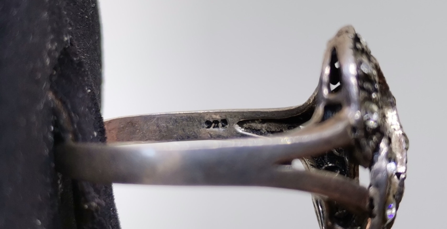 MARGAZİT TAŞLI GÜMÜŞ YÜZÜK