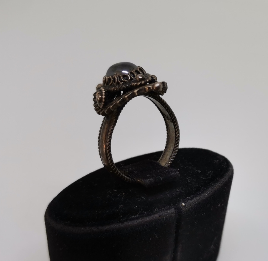 SİTRİN TAŞLI ÖZEL YAPIM BEYPAZARI GÜMÜŞ YÜZÜK