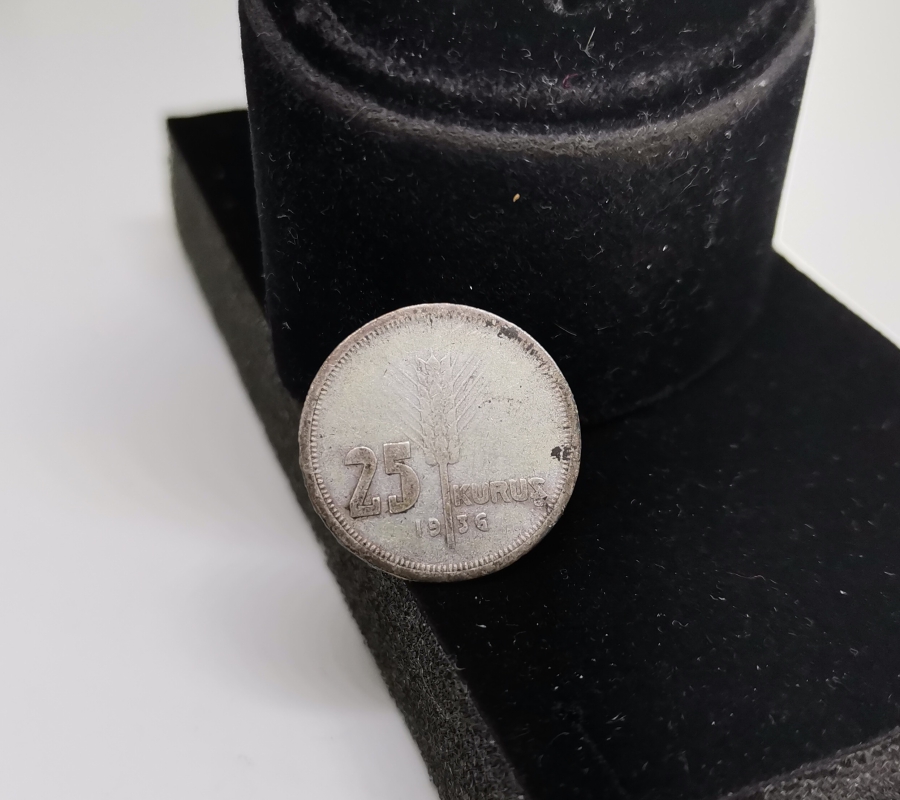 1936 YILI GÜMÜŞ 25 KURUŞ