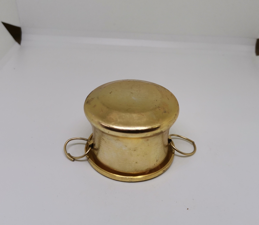 KAZAN FORMUNDA YAPILMIŞ BAKIR KAHVE YANI LOKUMLUĞU