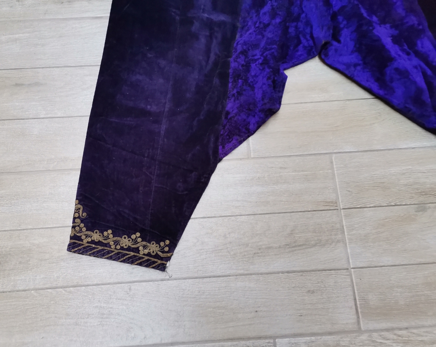 SIRMA İŞÇİLİKLİ OSMANLI DÖNEMİ KADİFE GELİN ŞALVARI