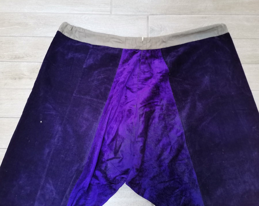 SIRMA İŞÇİLİKLİ OSMANLI DÖNEMİ KADİFE GELİN ŞALVARI