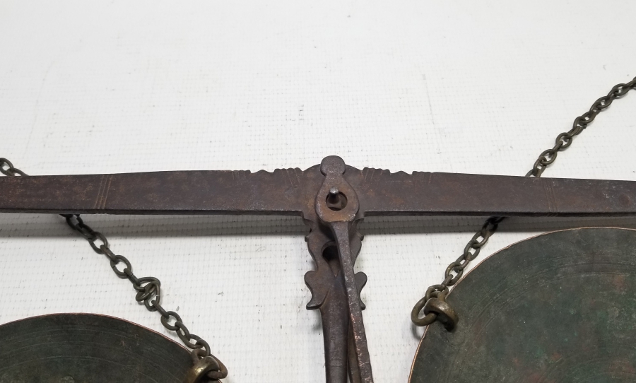 KEFELERİ BOL DAMGALI OSMANLI DÖNEMİ EL TERAZİSİ