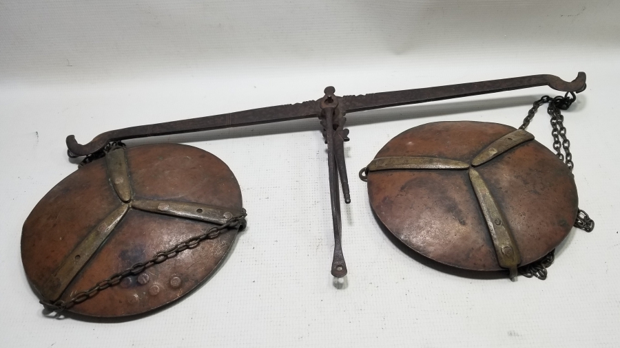 KEFELERİ BOL DAMGALI OSMANLI DÖNEMİ EL TERAZİSİ