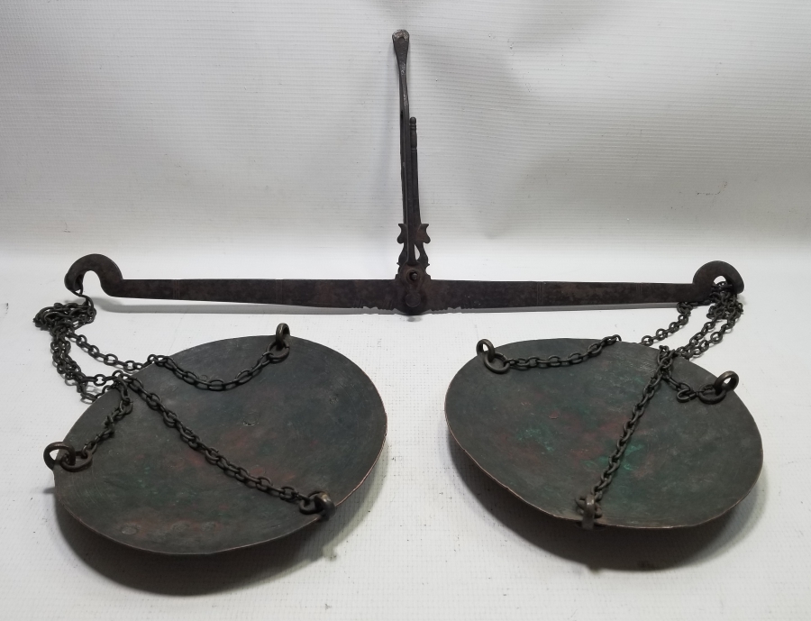 KEFELERİ BOL DAMGALI OSMANLI DÖNEMİ EL TERAZİSİ