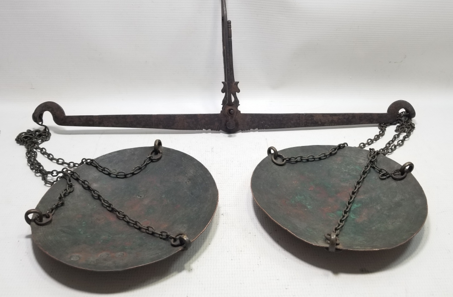 KEFELERİ BOL DAMGALI OSMANLI DÖNEMİ EL TERAZİSİ