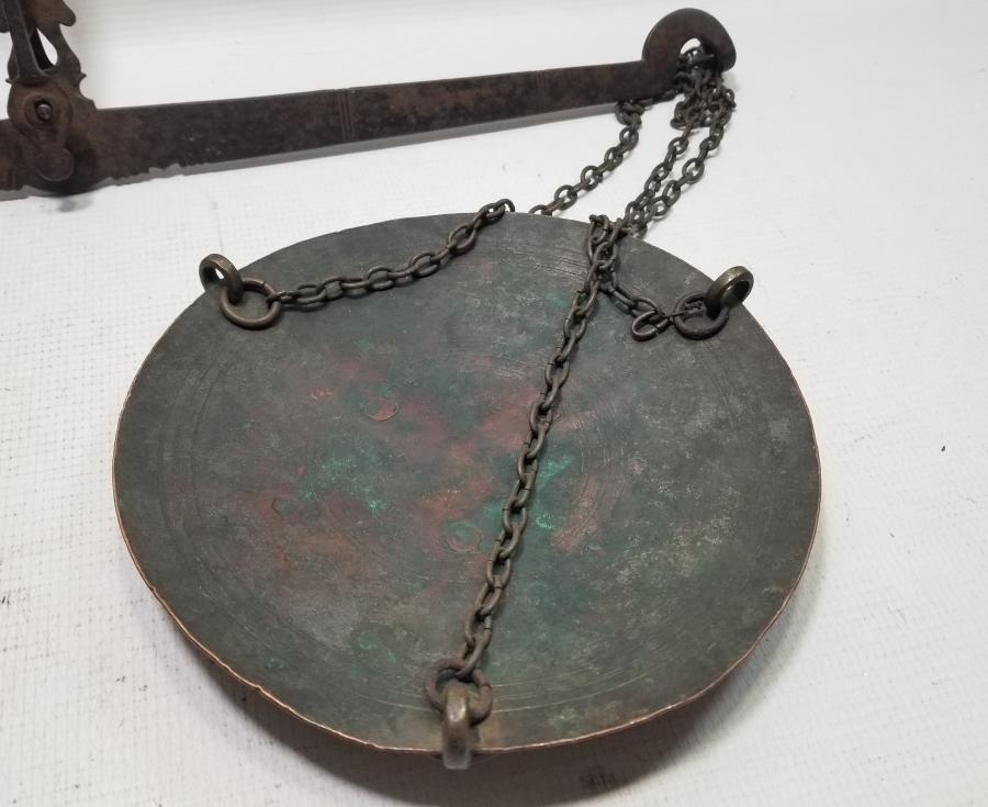 KEFELERİ BOL DAMGALI OSMANLI DÖNEMİ EL TERAZİSİ