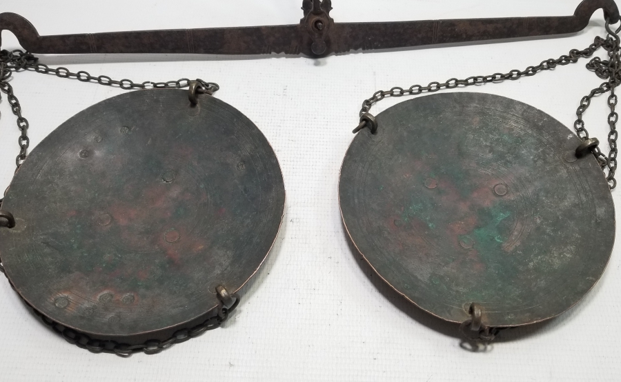 KEFELERİ BOL DAMGALI OSMANLI DÖNEMİ EL TERAZİSİ