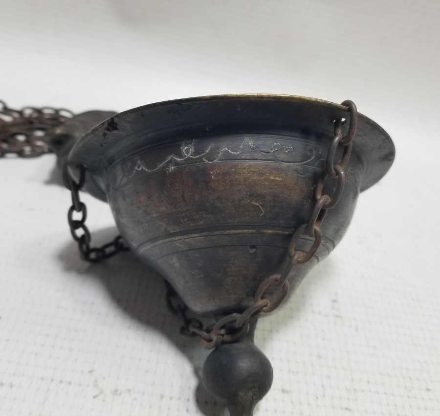 ÜZERİ OSMANLICA YAZILI OSMANLI DÖNEMİ KANDİL