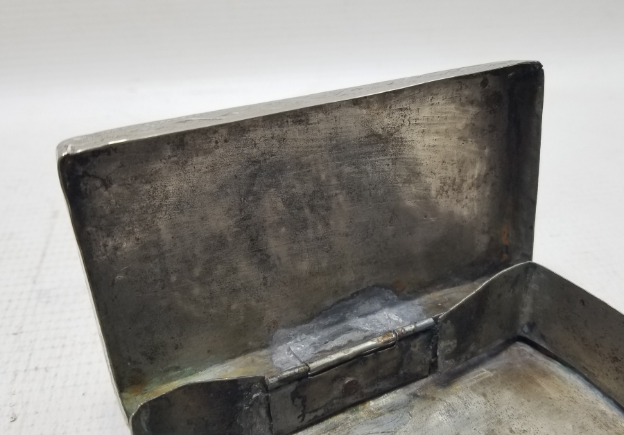 TAMAMI KALEM VE KABARTMA İŞÇİLİKLİ OSMANLI DÖNEMİ TÜTÜN TABAKASI