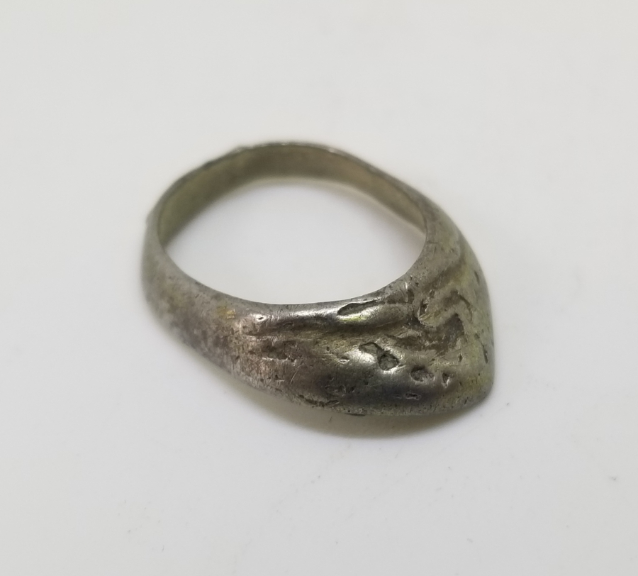 OSMANLI DÖNEMİ GÜMÜŞ ZİHGİR - OKÇU YÜZÜĞÜ