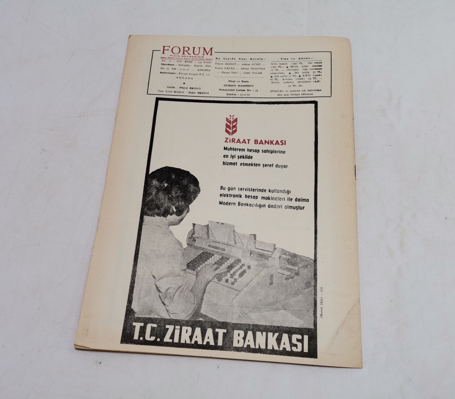1965 TARİHLİ FORUM DERGİSİ