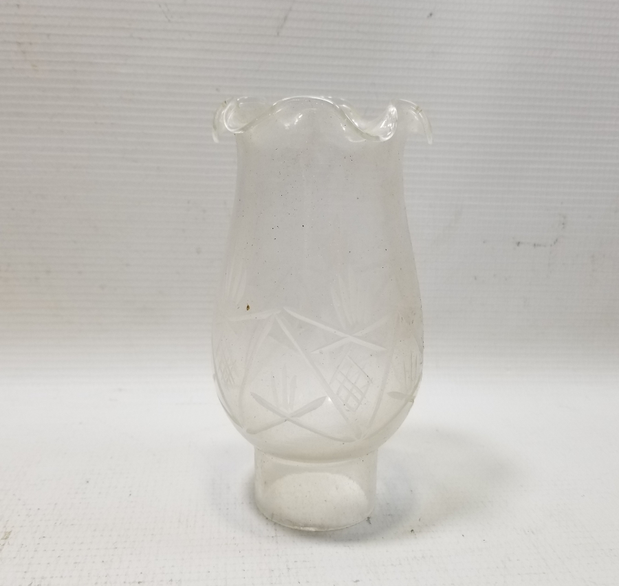 KRİSTAL KESME İŞÇİLİKLİ OSMANLI DÖNEMİ GAZ LAMBASI BACASI