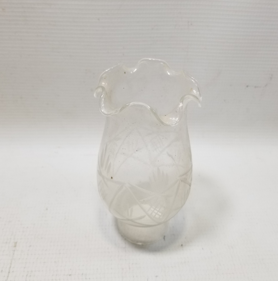 KRİSTAL KESME İŞÇİLİKLİ OSMANLI DÖNEMİ GAZ LAMBASI BACASI