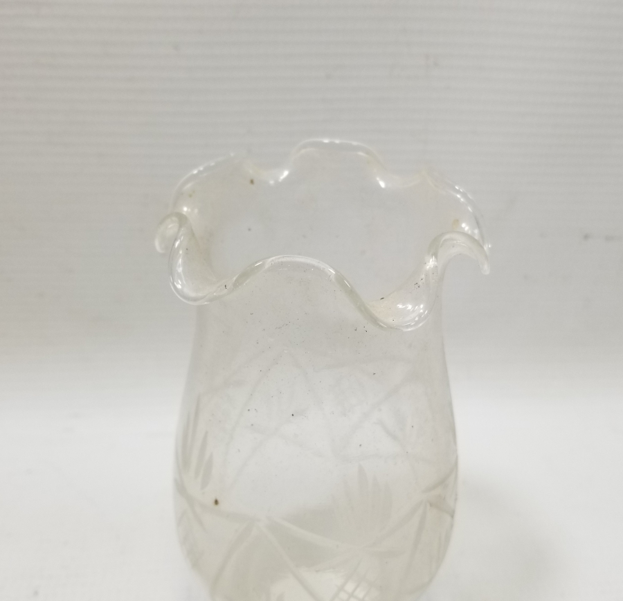 KRİSTAL KESME İŞÇİLİKLİ OSMANLI DÖNEMİ GAZ LAMBASI BACASI