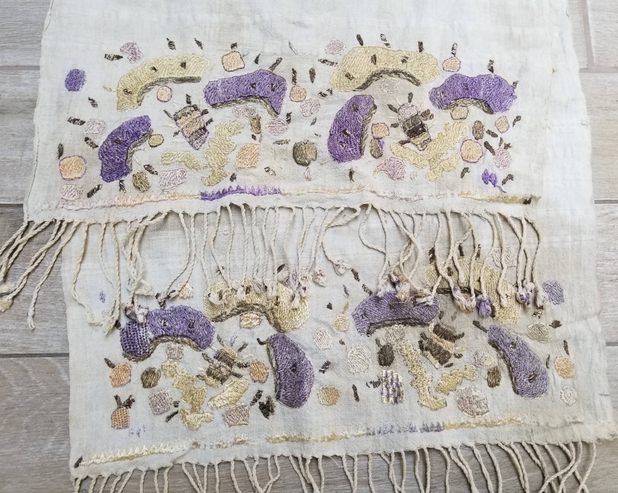 OSMANLI DÖNEMİ SIRMA İŞÇİLİKLİ HESAP İŞİ YAĞLIK