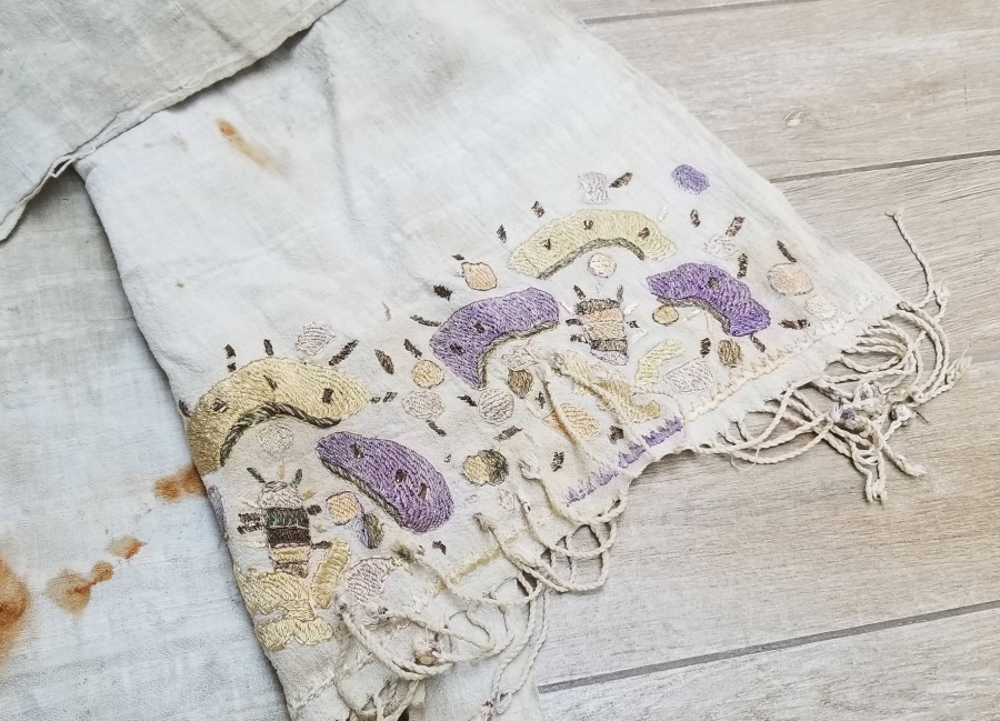 OSMANLI DÖNEMİ SIRMA İŞÇİLİKLİ HESAP İŞİ YAĞLIK