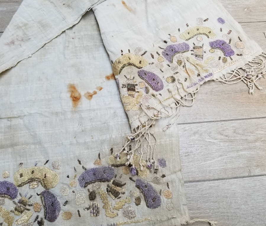 OSMANLI DÖNEMİ SIRMA İŞÇİLİKLİ HESAP İŞİ YAĞLIK