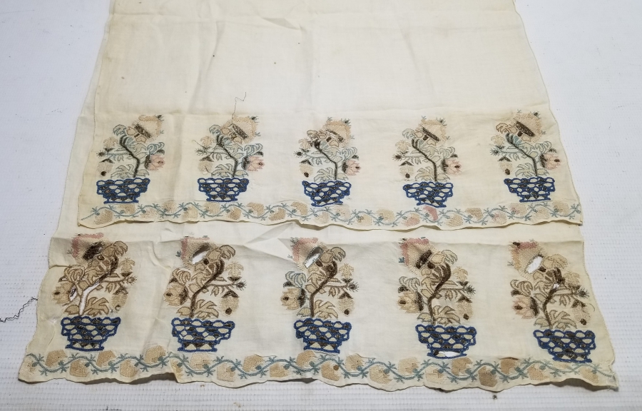 OSMANLI DÖNEMİ SAKSI ÇİÇEKLİ HESAP İŞİ NADİR YAĞLIK