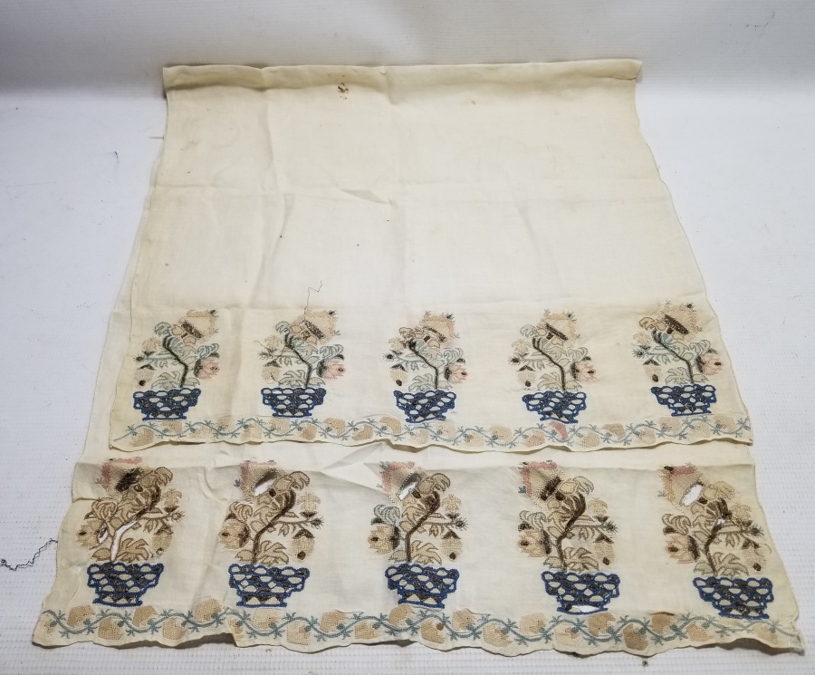 OSMANLI DÖNEMİ SAKSI ÇİÇEKLİ HESAP İŞİ NADİR YAĞLIK