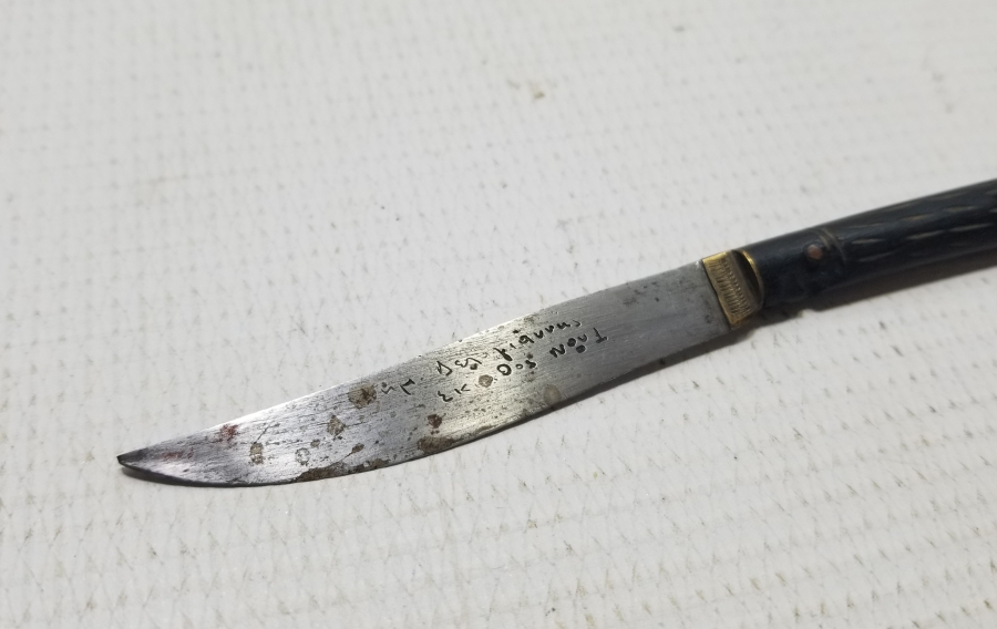 ÜZERİ OSMANLICA VE RUMCA YAZILI NADİR OSMANLI DÖNEMİ BURSA BIÇAĞI