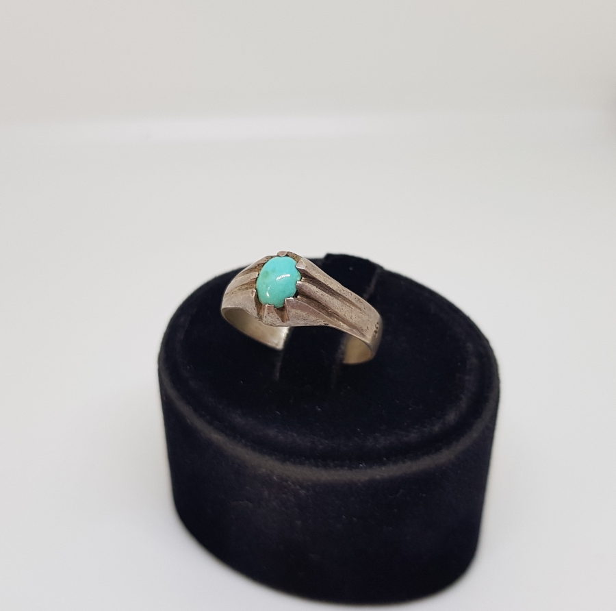 ÜZERİ DOĞAL TAŞLI OSMANLI DÖNEMİ EL YAPIMI YÜZÜK