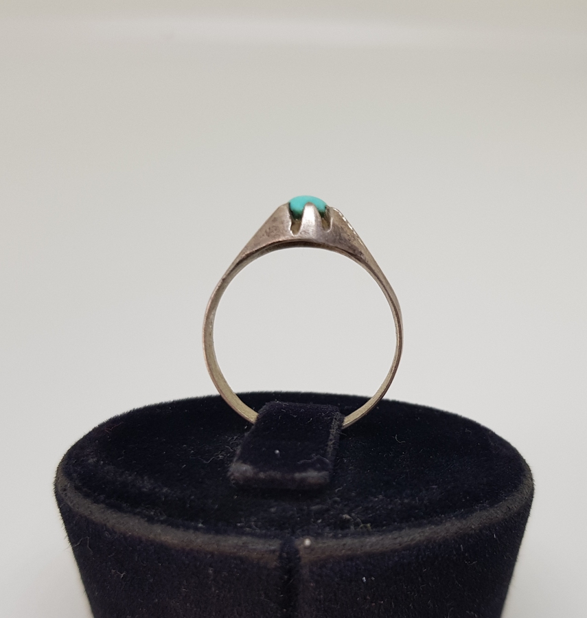 ÜZERİ DOĞAL TAŞLI OSMANLI DÖNEMİ EL YAPIMI YÜZÜK