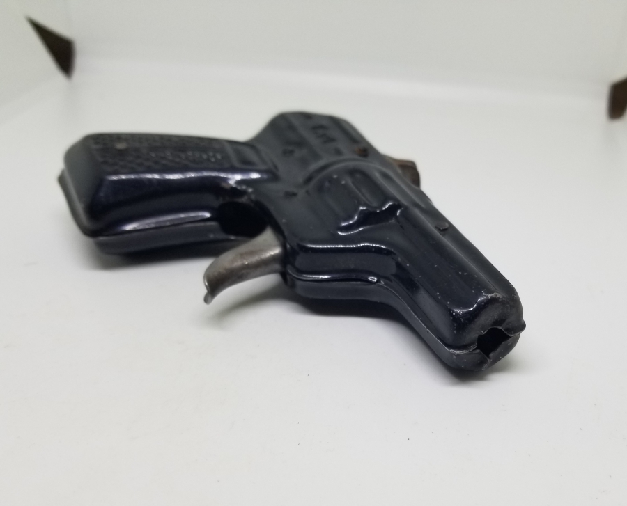 YERLİ YAPIM ANTİKA METAL OYUNCAK SES TABANCASI