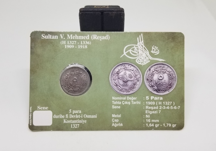 MEHMED REŞAD HAN DÖNEMİ KAPAMASINDA NİKEL 5 PARA
