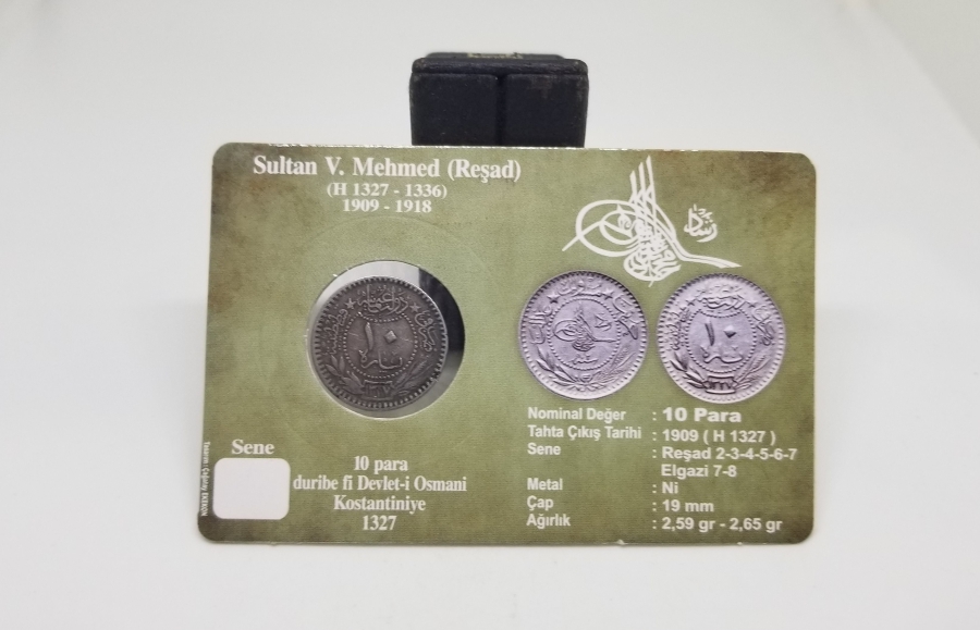 MEHMED REŞAD HAN DÖNEMİ KAPAMASINDA NİKEL 10 PARA