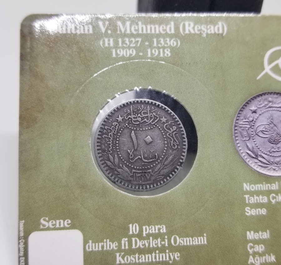 MEHMED REŞAD HAN DÖNEMİ KAPAMASINDA NİKEL 10 PARA