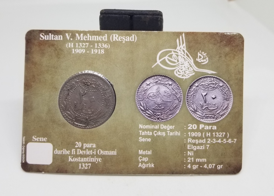 MEHMED REŞAD HAN DÖNEMİ KAPAMASINDA NİKEL 20 PARA