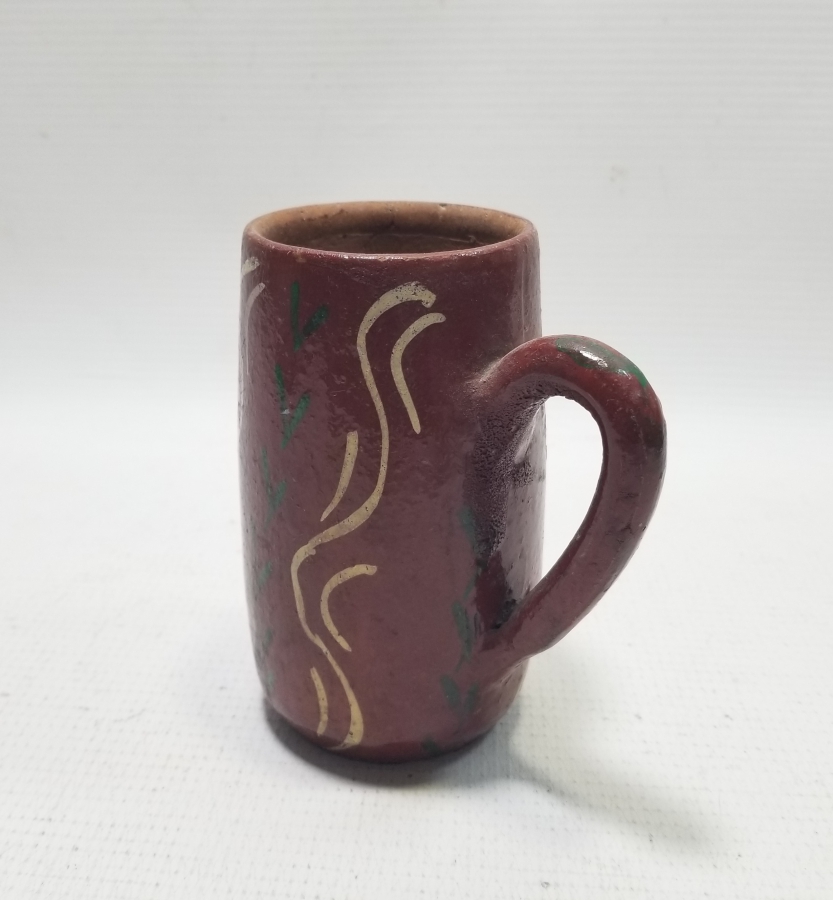 OSMANLI DÖNEMİ NADİR TİPTE ÜZERİ SIRLI BOZA BARDAĞI