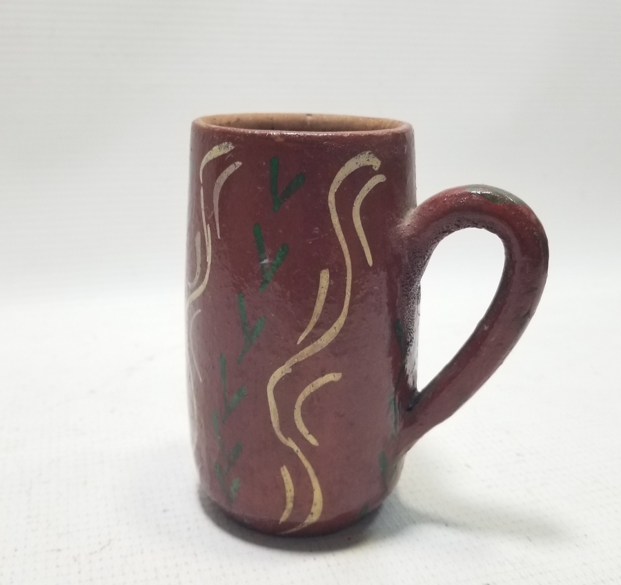 OSMANLI DÖNEMİ NADİR TİPTE ÜZERİ SIRLI BOZA BARDAĞI