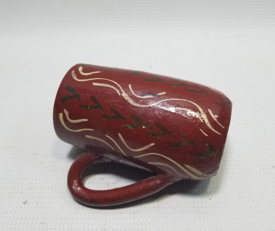 OSMANLI DÖNEMİ NADİR TİPTE ÜZERİ SIRLI BOZA BARDAĞI