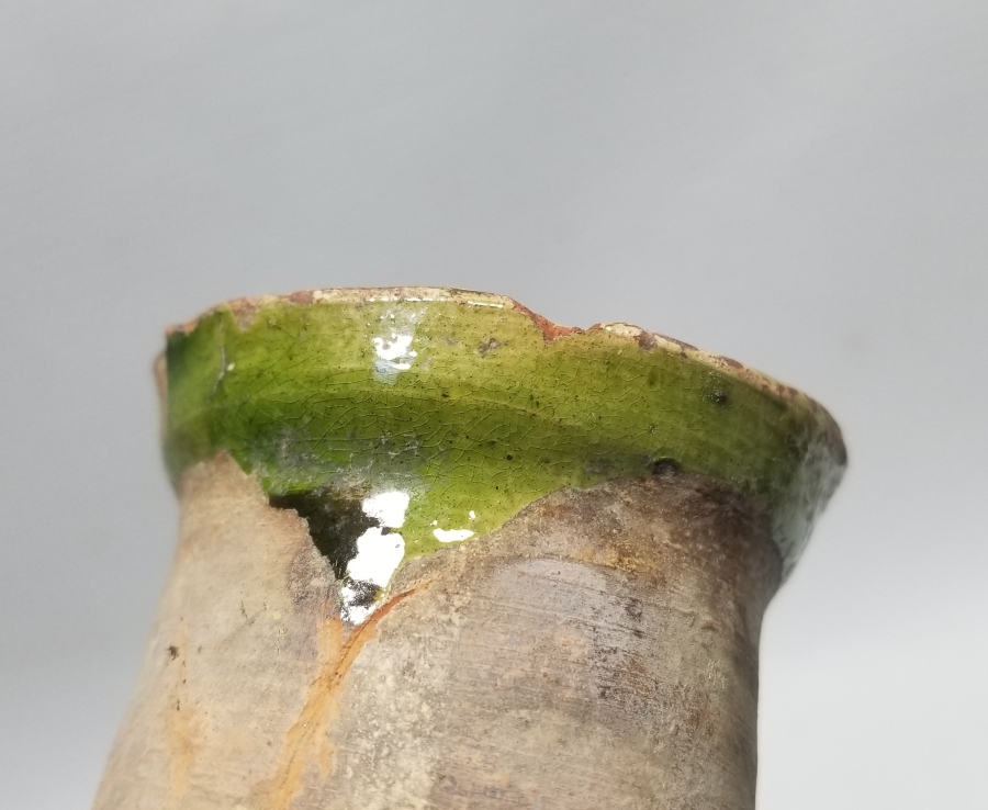 OSMANLI DÖNEMİ NADİR TİPTE SIRLI SİLLE ŞARAP KADEHİ