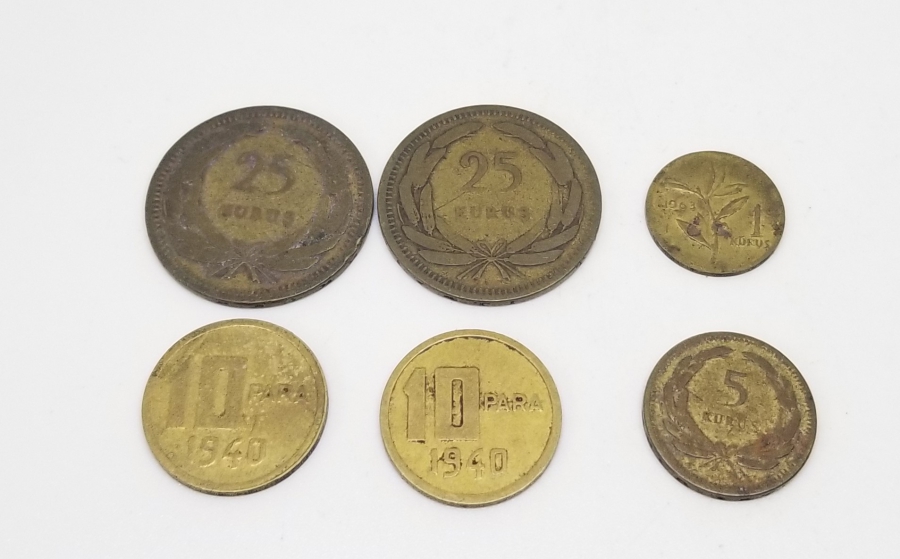 ANTİKA YERLİ METAL PARA LOTU