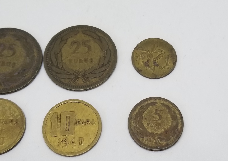 ANTİKA YERLİ METAL PARA LOTU