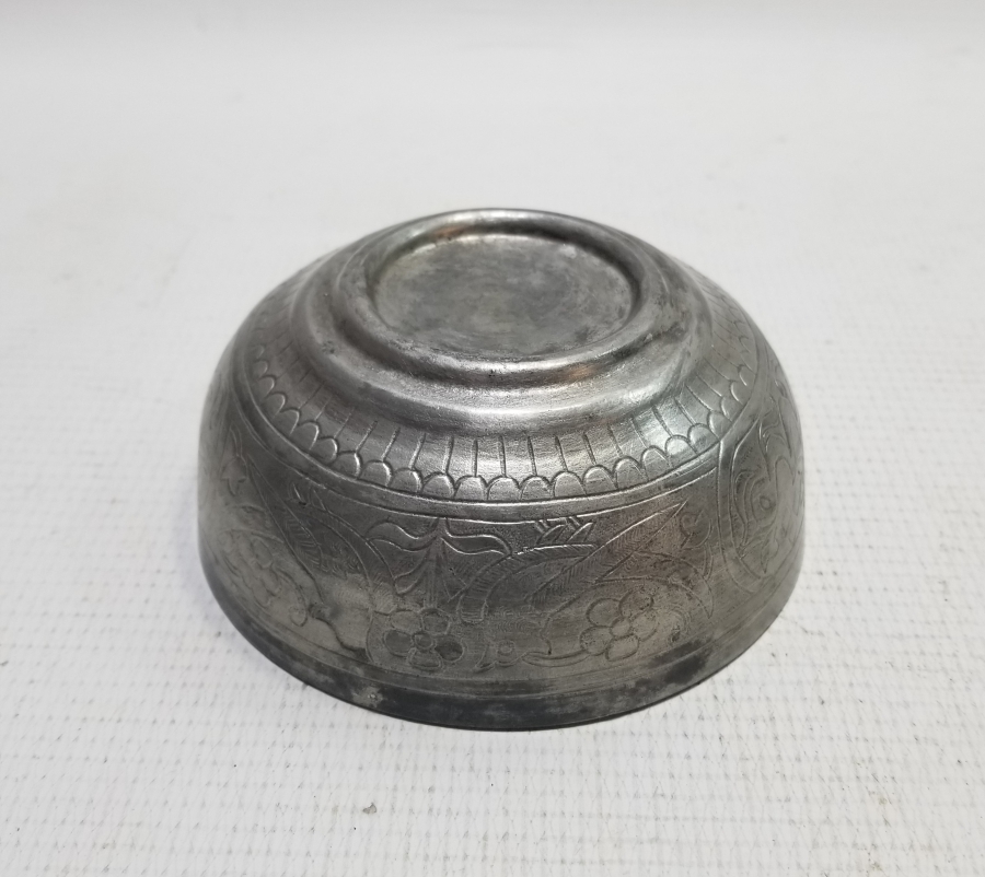 OSMANLI DÖNEMİ ÜZERİ KUŞLU VE AYETLİ BAKIR KASE