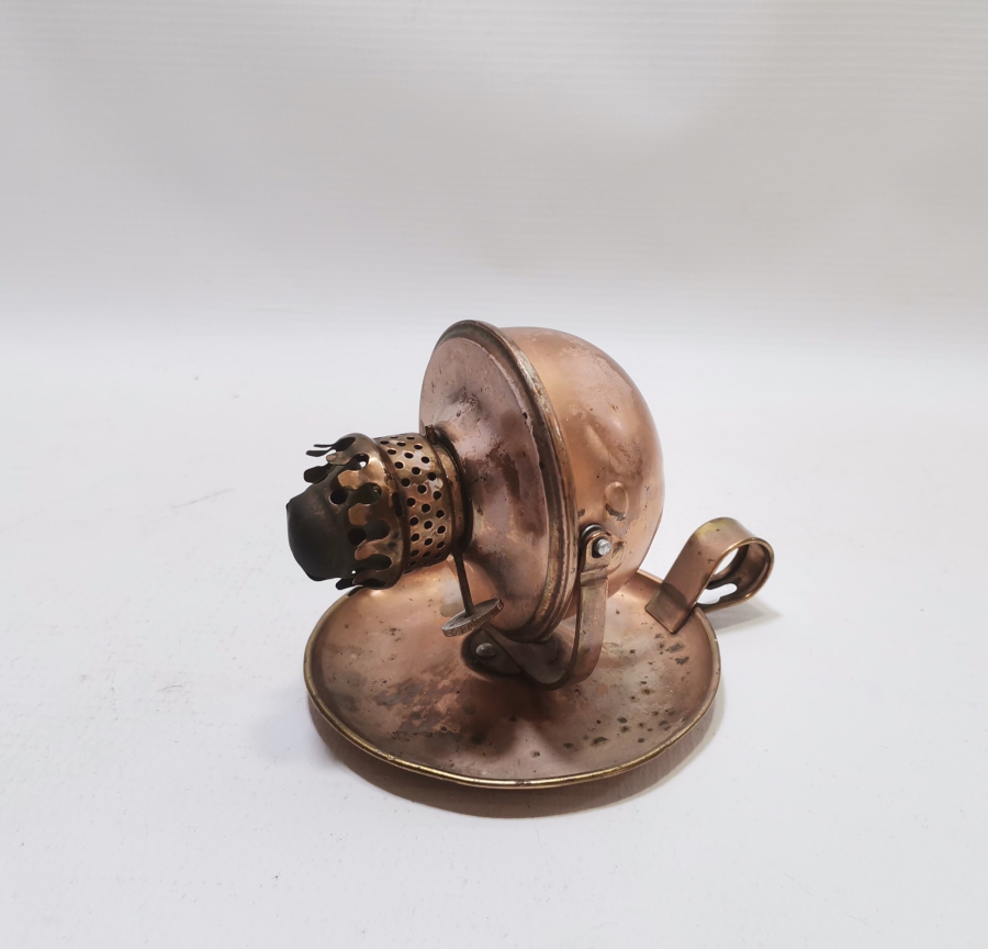 NADİR TİPTE OSMANLI DÖNEMİ TUTMAÇLI VE DUVAR APLİKLİ GAZ LAMBASI