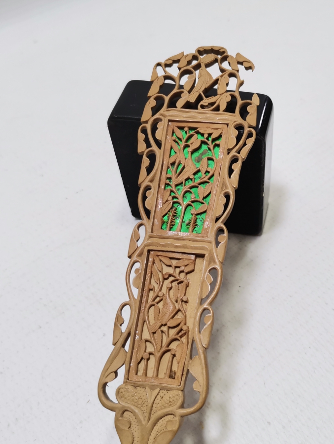 OSMANLI DÖNEMİ BİTKİSEL MOTİFLİ TEKKE İŞİ NADİR KAŞIK